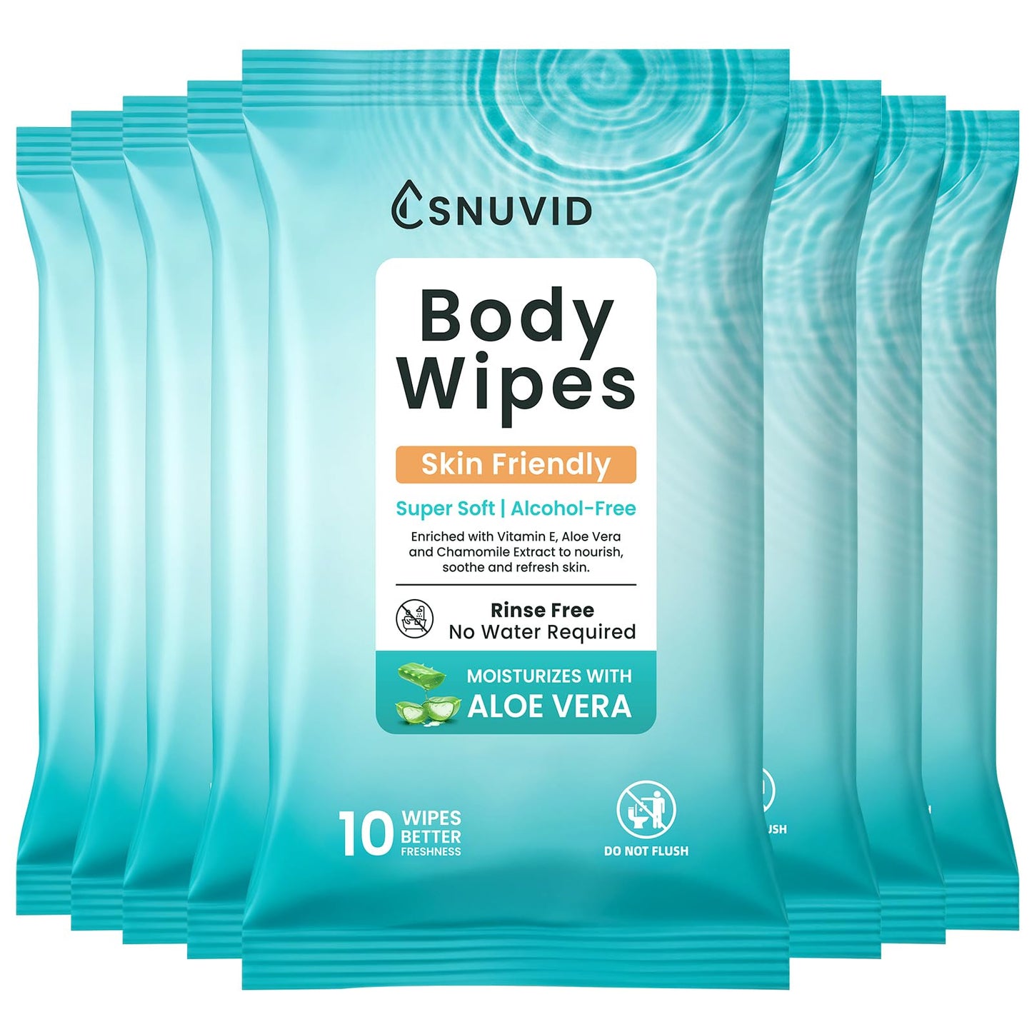 Extra Large Body Wipes for Adults Bathing No Rinse, Disposable Bath Cleansing Washcloths Ideal for Men, Women & Elderly - Soft & Gentle, 80 Count (Pack of 8)