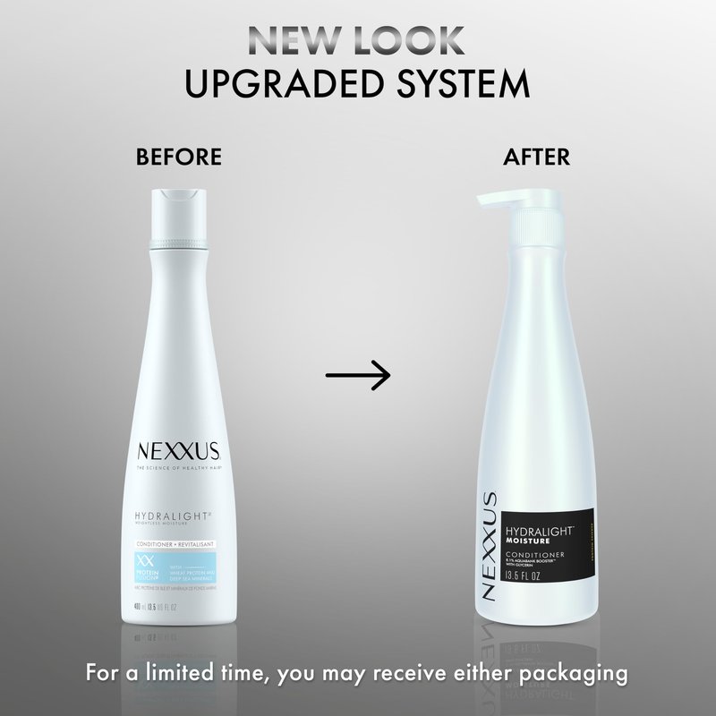 Nexxus Hydralight Conditioner for Hydration for Oily Roots and Dry Ends Silicone FreeHair Care Powered by Aquabank Booster Technology with Glycerin 13.5 oz