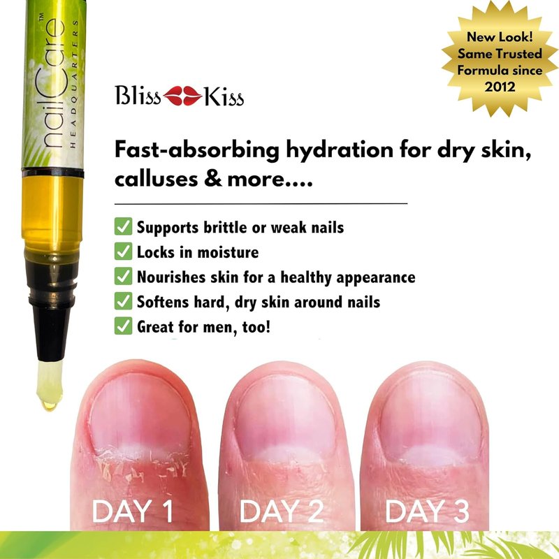 Simply Pure Cuticle Oil Pen - Nail Strengthener & Growth Serum with Jojoba | Coconut Lime Verbena Fragrance