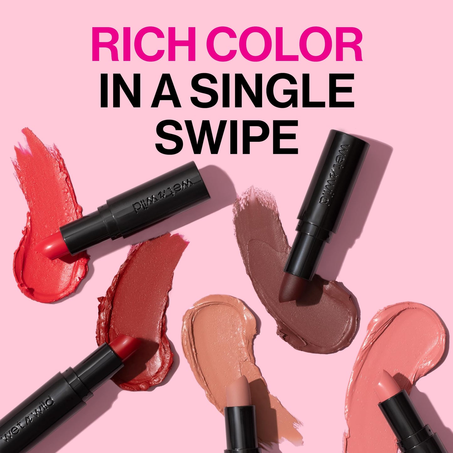 wet n wild Mega Last Matte Lip Color, Semi Matte Hyaluronic Acid Infused, Long Lasting Full Coverage for a Nourishing Pout, Cruelty-Free & Vegan - Stoplight Red