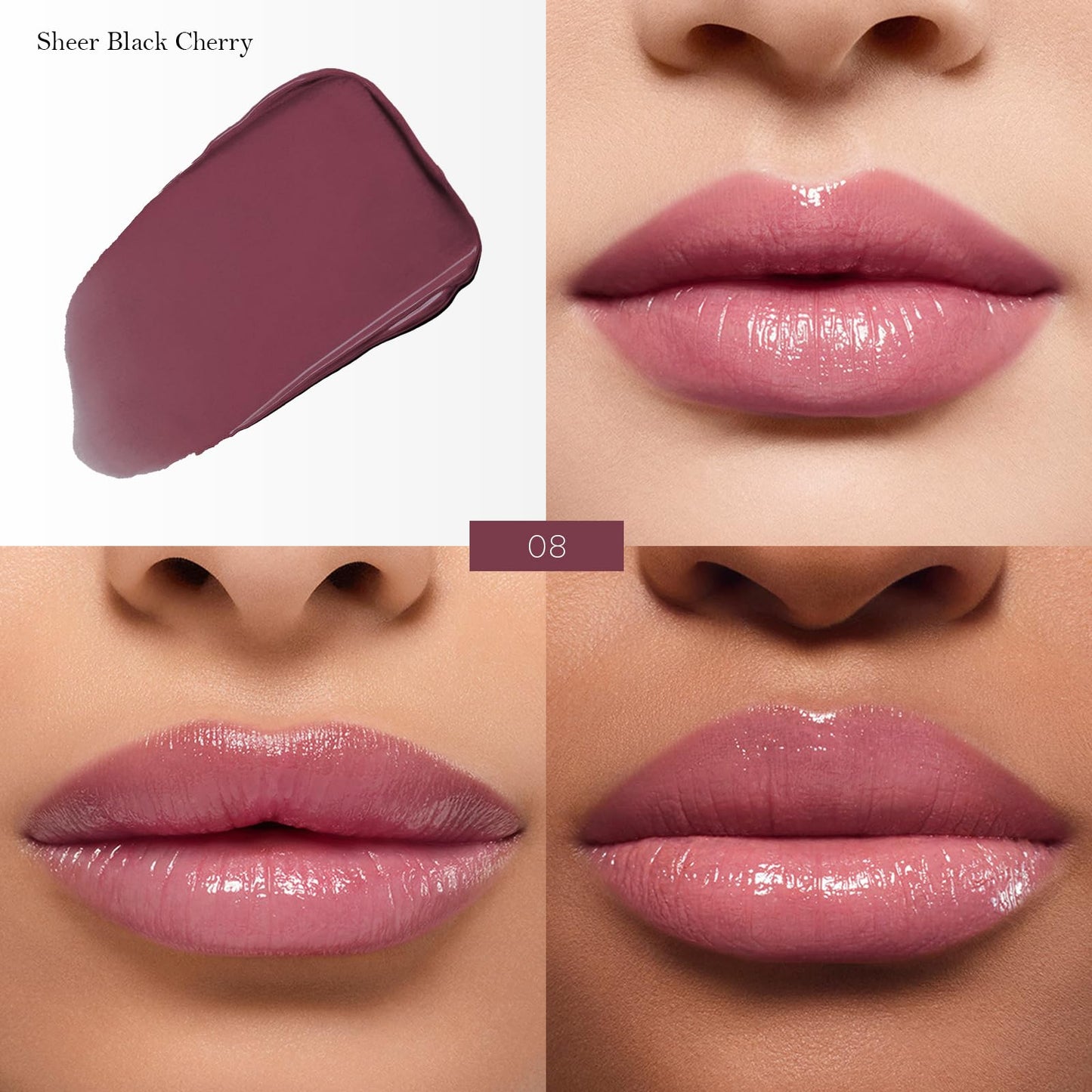 FREEORR Hydrating Glaze Lip Balm with Hyaluronic Acid, Moisturizing Shine Lipstick, Sheer Glow Tint with 24HR Hydration, Daily Lips Moisturizer for Softer Smoother Lips