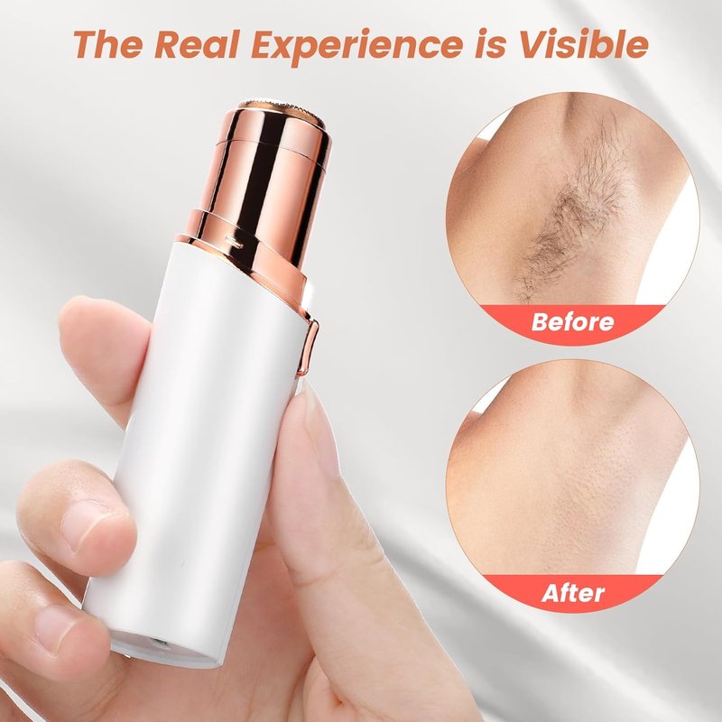 Facial Hair Remover for Women Shaver for Women Painless Face Shaver -Mini Hair Remover, Electric Razor Shaver Portable Bikini Epilator for Lips, Chin, Armpit, Peach Fuzz,Neck, Cheek as Seen on TV