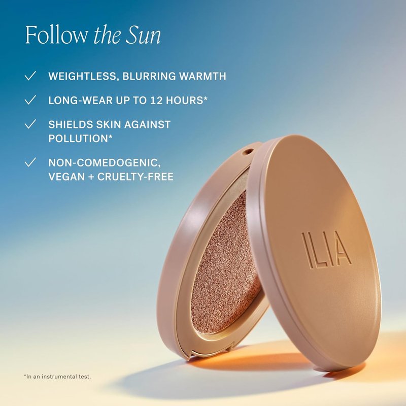 ILIA - Sunshift Cream Bronzer | Weightless, Non-Comedogenic, Vegan Formula | Warm Golden Bronze (0.27 oz | 7.8 g)