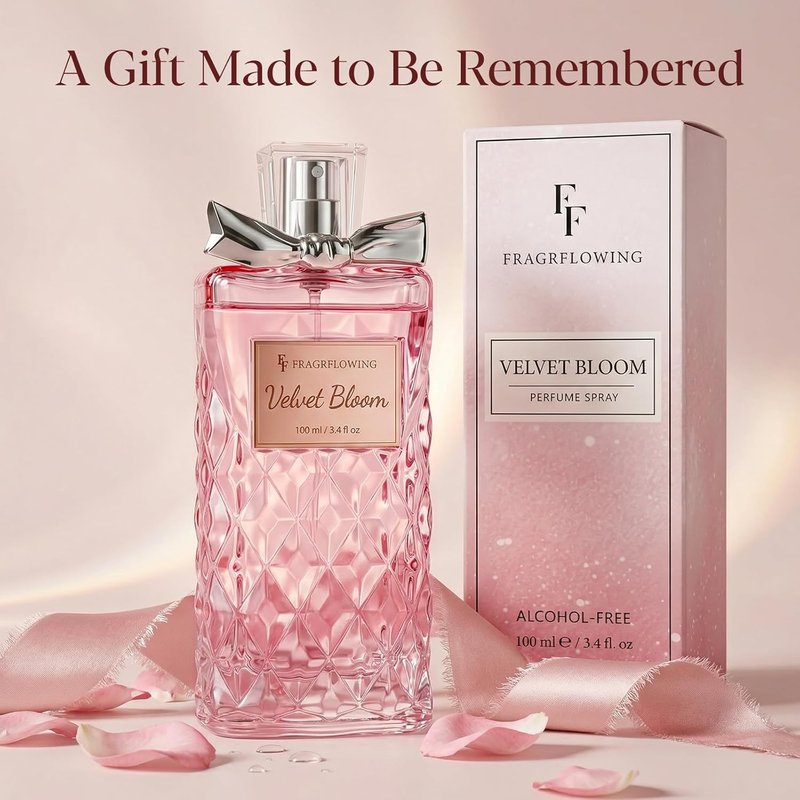Alcohol-Free Floral Perfume for Women - Long Lasting Rose, Jasmine & Peony Scent | 100ml / 3.4 fl oz Gift for Moms