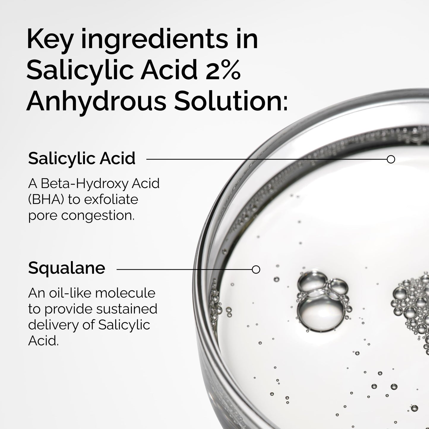 The Ordinary Salicylic Acid 2% Anhydrous Solution, Gentle Exfoliating Serum for Blemish-Prone Skin and Uneven Texture, 1 Fl Oz