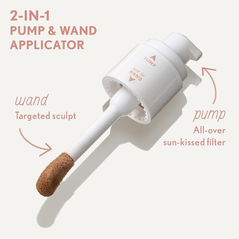COVERGIRL TruBlend Bronzing Glow Serum - Buildable Radiant Finish with Wand & Pump Applicator | 20 Light