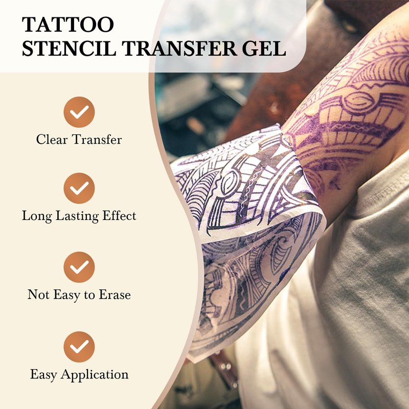 Pjordo Tattoo Stencil Transfer Gel Solution : for Transfer Stickers Paper, Tattoo Supplies Accessories for Tattoo Artists & Beginners