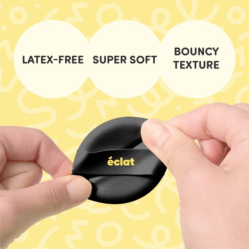 Éclat Makeup Sponge Set, 8 Pcs Air Cushion Puff, Latex-Free Blender Sponge Palette, Wet & Dry Use for Liquid, Powder, Cream Foundation, Soft Round & Teardrop Professional Beauty Blending Applicators