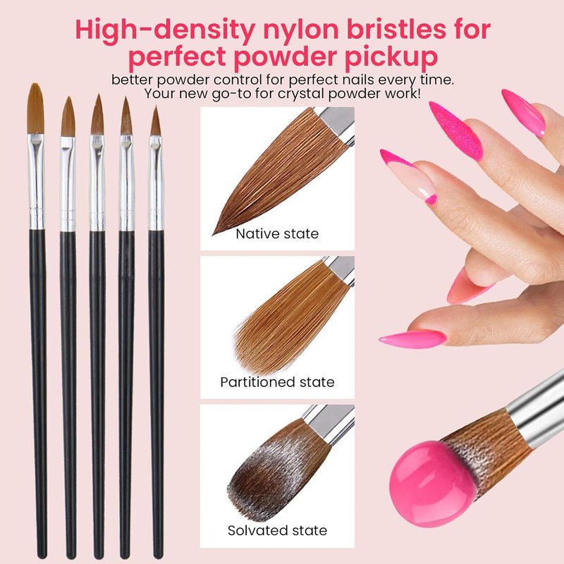 Nail Art Brushes Set - 36 PCS Striping & Dotting Tools for Gel Polish Design | Essential Nail Supplies for Salon & Home