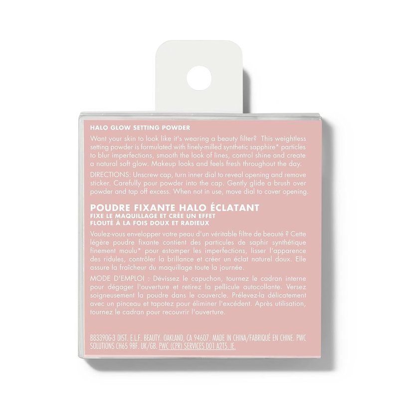 e.l.f. Halo Glow Setting Powder - Silky Finish for Soft Glow, Smooths Pores & Lines, Vegan, Light
