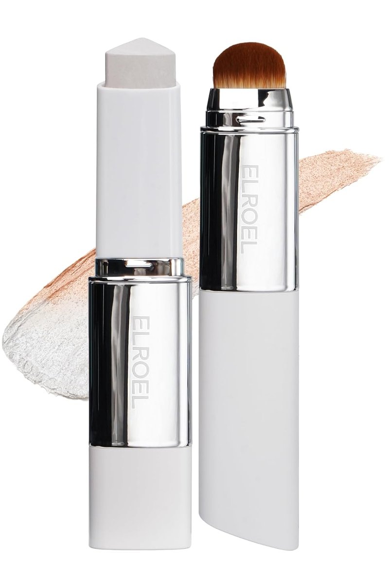 ELROEL Blanc Cover Cream Stick - Color-Changing Foundation with Volufiline | Medium to Full Coverage, Dewy Finish, 200 Fair