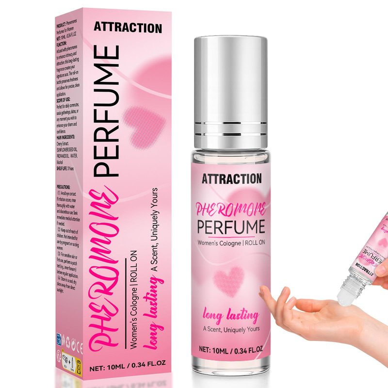 Bellisinno Pheromones Perfumes for Women, Long Lasting Roll on Perfume Oil, Natural Pheromones Fragrance, Portable Rollerball Cologne, 0.34 fl oz (10ml)