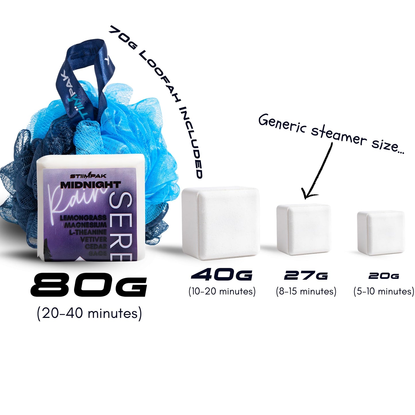 Shower Steamers Variety Pack | XXL 80g Extra Strength Aromatherapy | for Sinus Relief, Energy, Relaxation & Connection | Pure Essential Oils & Core Ingredients | Discovery by STiiMPAK (8 Pak)