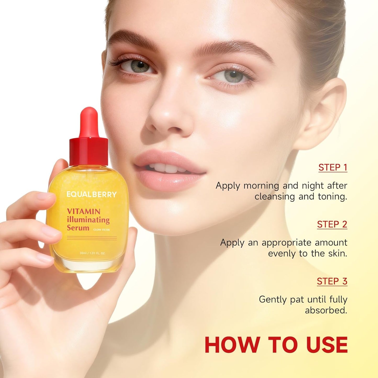 Vitamin C Face Serum - Brightening Niacinamide & Hyaluronic Acid for Dark Spots | Hydrating Glow, 1.01 fl oz