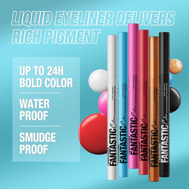 Melsintern Liquid Eyeliner Pen with Ultra Fine Felt Tip - Matte Bronze, Waterproof, Smudge Proof & Quick Drying for Long Lasting Wear (10#)