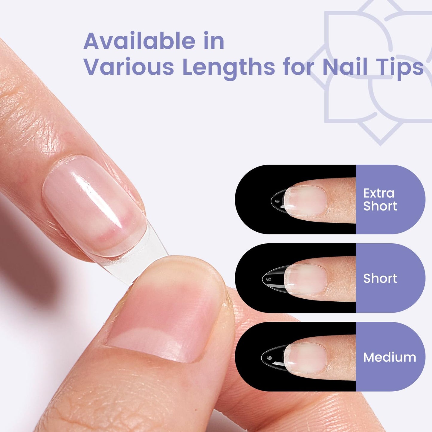 Wilfniee Medium Almond Nail Tips: 240PCS Soft Gel Clear Almond Pre-Shaped Nails Tips, 12 Sizes Full Cover Fake Press on Nails for Acrylic Nail Tip Home DIY Salon Nails