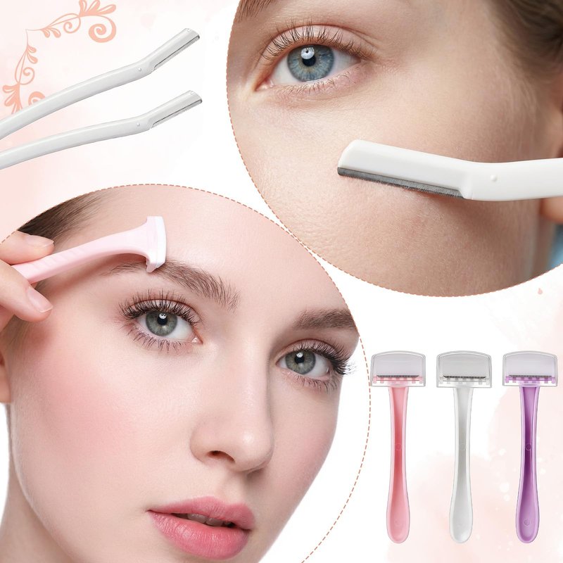 KFHENSOMR 6Pcs Eyebrow Razors, Dermaplane Razor for Women Face