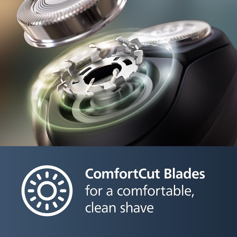 Philips Norelco Shaver 2600 Series, Wet and Dry Electric Shaver, Pop-up Trimmer, P-Cap, Travel Pouch, Dark Forest Green, Model X3052/91