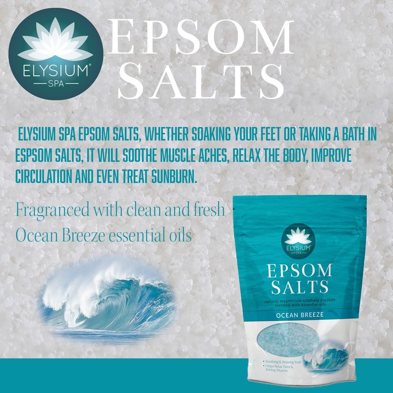 Elysium Spa Ocean Breeze Epsom Salts 450g For soothing & Relaxing Bath