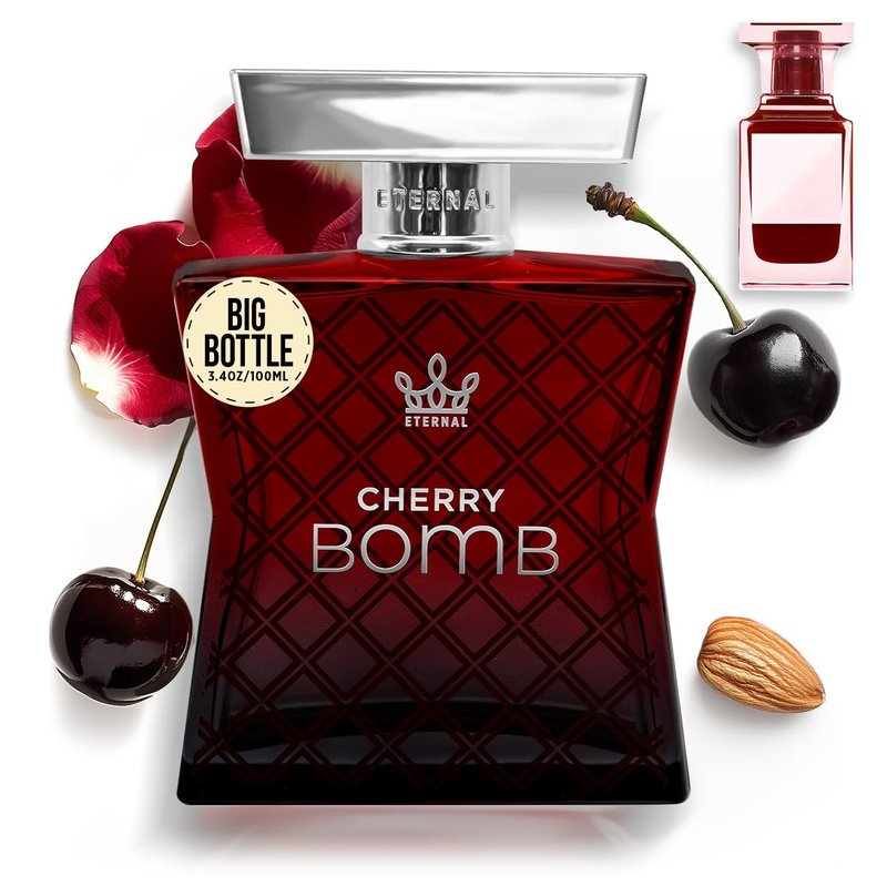 Eternal Fragrance - Eternal Cherry Bomb - Inspired by Lost Luxury Cherry Perfume - 3.4 oz (100ml) - Eau de Parfum - Long-lasting - Vegan - Clean Ingredients - Unisex Perfume - 2000 sprays per bottle