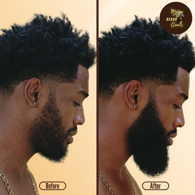 Major Beard Goals: 2-in-1 Beard Wash & Conditioner for Men - Gentle Men’s Shampoo for Beard Care & Growth, Softens, Soothes, Hydrates, & Nourishes Facial Hair, With Natural Ingredients - 7oz