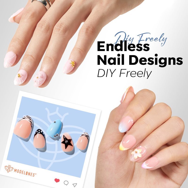 modelones Extra Short Almond Nail Tips, 360pcs Pre-etched Clear Soft Gel Nail Tips Fake Nails Press On Full Cover Half Matte 15 Sizes Acrylic Gel Tips for Extension Salon