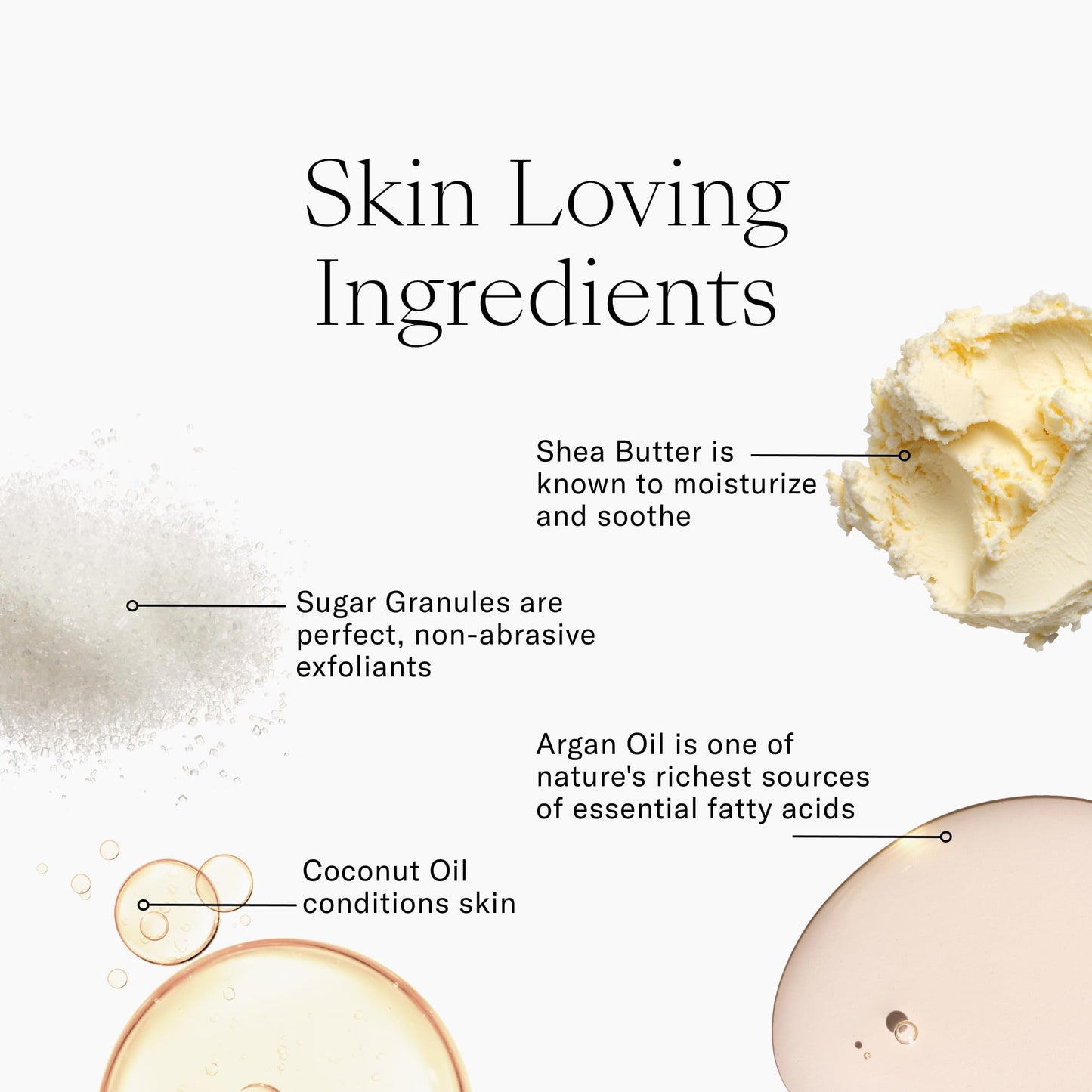 Josie Maran Argan Sugar Balm Body Scrub - Exfoliating Sugar Scrub with 100% Pure Argan Oil & Coconut Oil - Softens, Smoothes & Hydrates Dry Skin - Vegan + Cruelty Free - Vanilla Bean (10 oz)