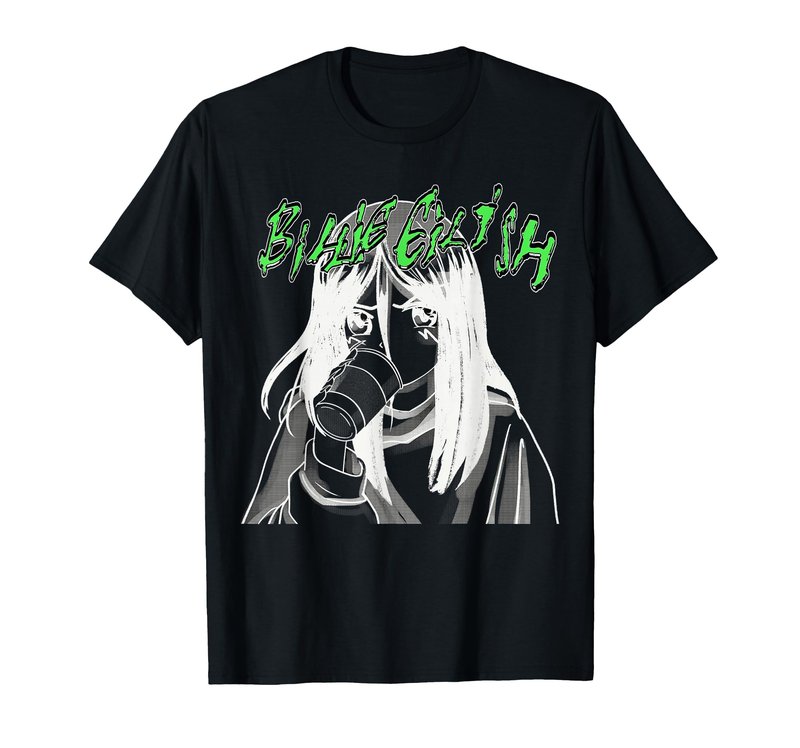 Official Billie Eilish Coffee Animated T-Shirt Small