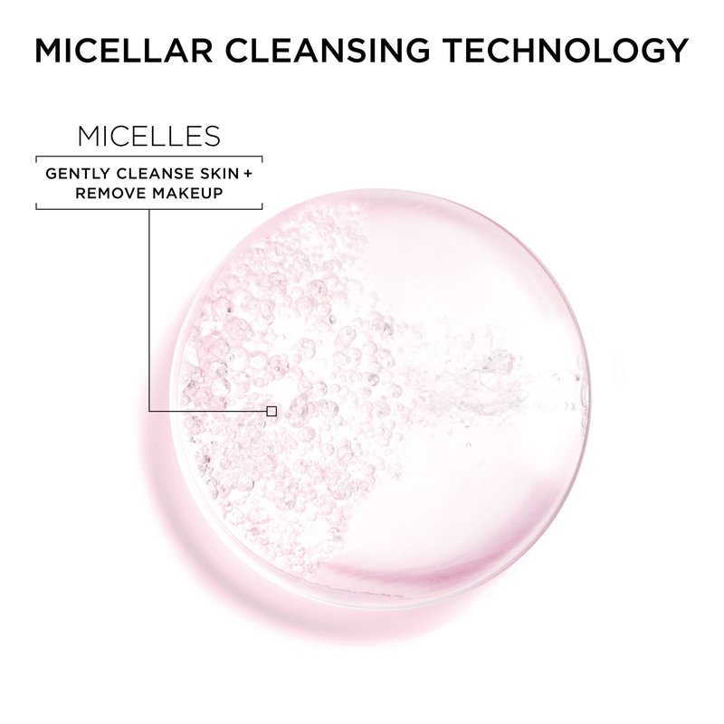 Garnier Micellar Cleansing Water, All-in-1 Makeup Remover and Facial Cleanser, For All Skin Types, 3.4 Fl Oz (100mL), 1 Count (Packaging May Vary) (Pack of 2)