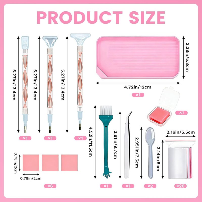 Rhinestone Pickup Tool Set - 3Pcs Dual-Ended Applicator Pens for DIY Nail Art | Shiny Diamond Dotting Tools
