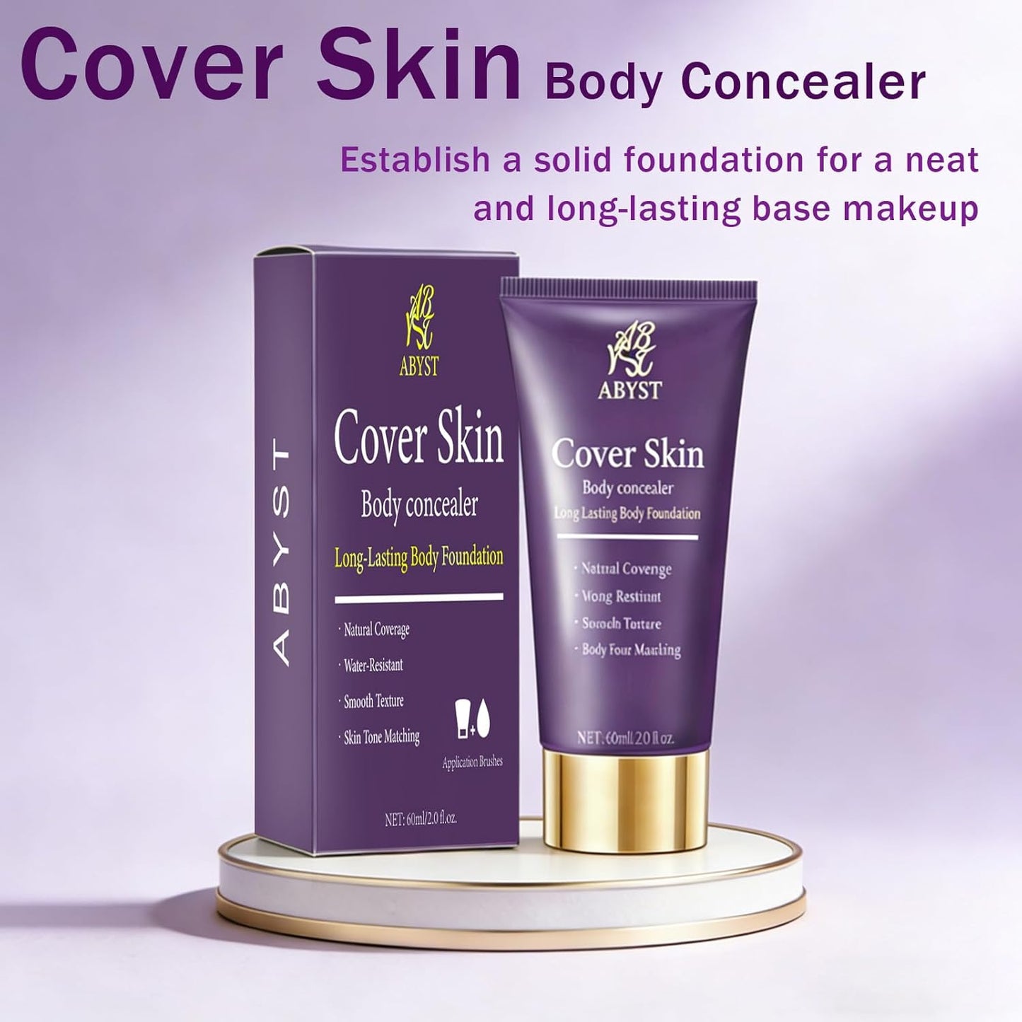 Waterproof Concealer Body Foundation - Full-Body Beauty Treatment & Scar Coverage - 3.5 oz