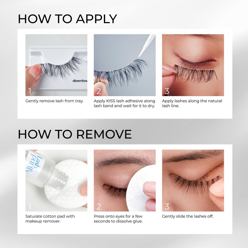 KISS So Wispy, False Eyelashes, 'Pompadour', 16mm, Includes 5 Pairs Of Lashes, Easy to Apply, Reusable Lash Clusters