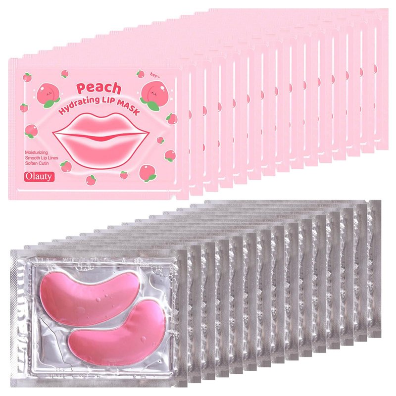 30 Pairs Eye Mask & Lip Mask,Under Eye Patches for Puffy Eyes,Lip Mask Skincare,Small Gifts,Wedding Bridesmaid Gifts,Bulk Gifts,Bachelorette Party Favors,Birthday Party Favors,Graduation Gifts
