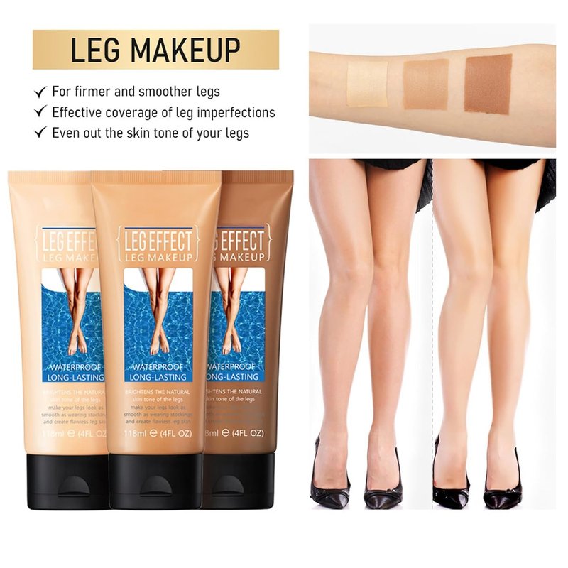 Skiennix Leg Makeup - Waterproof Body Foundation for Tattoo Cover Up | Medium Glow, 4 fl oz