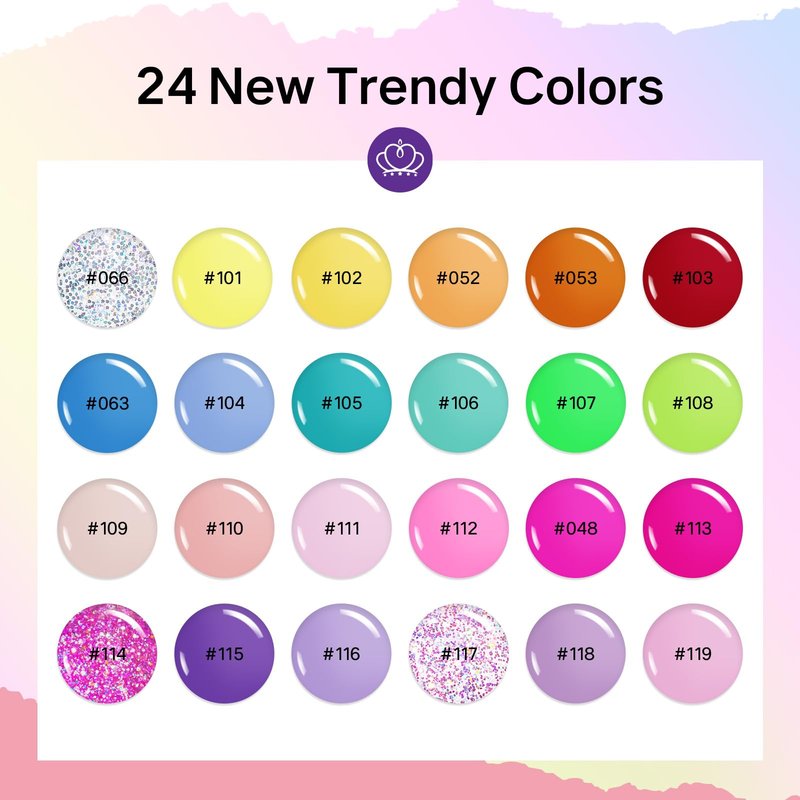 MIZHSE Quick Dry Nail Polish Set, 24 Colors Spring Summer Regular Nail Polish Non Gel, Air Drying Fast Neon Trendy Glitter Bulk Nail Lacquer Oil-based Long Lasting Home DIY Gift for Women