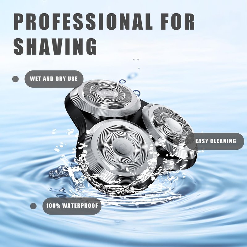 SH90 Replacement Rotary Heads Compatible with Philips Norelco Shavers Series 9000,Replacement Shaver Head with Upgrade Double-Layer Precision Blades for Men's Shaving,1 Pack