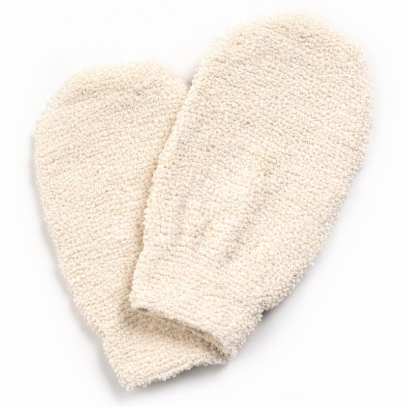 Natural Shower Gloves Exfoliating Gloves, Hemp Bath Mitts for Body Scrubber, Shower Washcloth for Dead Skin Removal and Cleansing, Natural Loofah Sponge for Men Women(2 Pack)