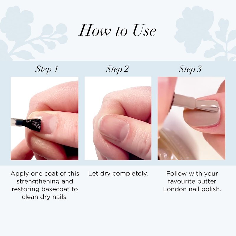 butter LONDON Base Coat Nail Polish, Horse Power - Nail Rescue Basecoat Helps Restore & Repair Damaged Nails - Nail Strengthener Helps Nail Growth & Prevent Staining, Gluten Free Nail Care, 0.2 Fl Oz