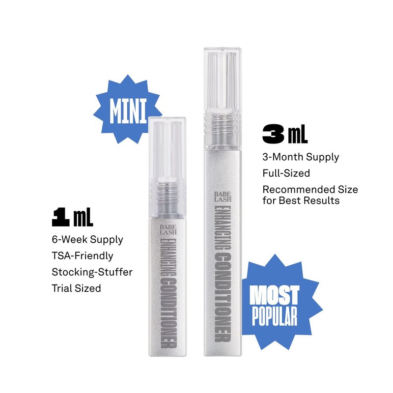 Babe Lash Enhancing Conditioner - Conditioning Serum for Eyelashes, with Peptides and Biotin, Promotes Fuller & Thicker Looking Lashes, Companion to Essential Lash Serum | 1mL, Starter Supply