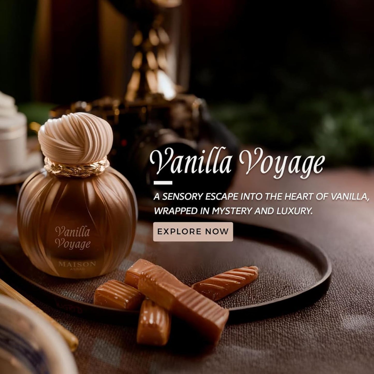 Vanilla Voyage Eau de Parfum - Luxurious Fragrance for All-Day Elegance | 3.4 oz