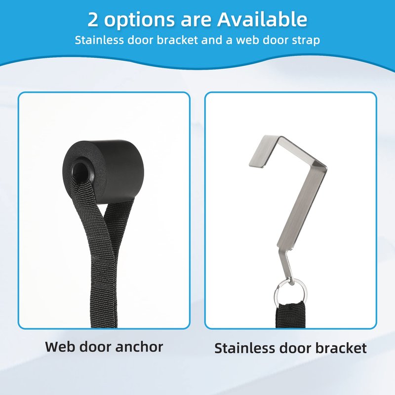 Fanwer Shoulder Pulley for Physical Therapy, Over The Door Pulley for Shoulder Rehab, Overhead Arm Exercise Pulleys for Rotator Cuff Recovery, Frozen Shoulder, Workout Pulley System for Home Gym