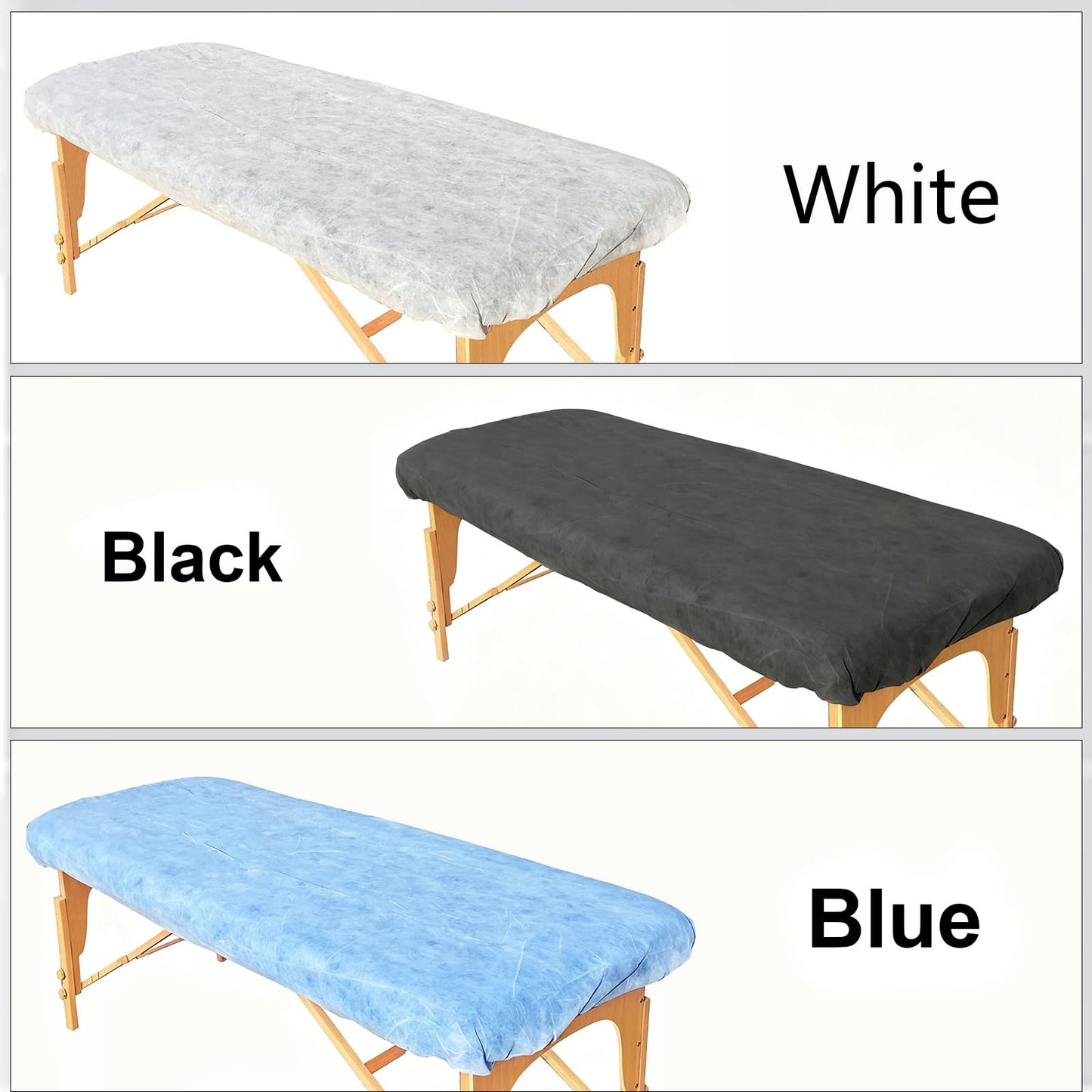ZMDREAM Disposable Fitted Massage Table Sheets Bed Covers for Massage Beauty Tattoo 82 x 35 inches White/20