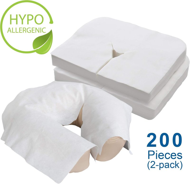 Earthlite Disposable Face Cradle Covers - Ultra Soft, Medical-Grade Massage Headrest Covers | Non-Sticking, Luxurious Design
