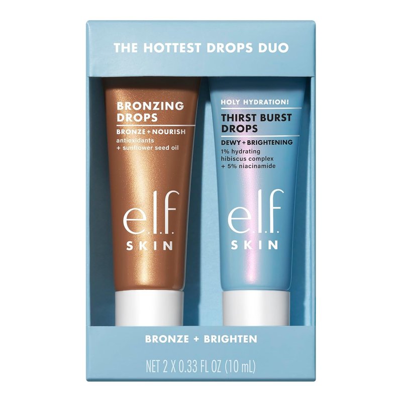 e.l.f. SKIN Hydration Duo - Holy Hydration! Thirst Burst & Bronzing Set for Dewy, Sun-Kissed Skin | Vegan & Cruelty-Free