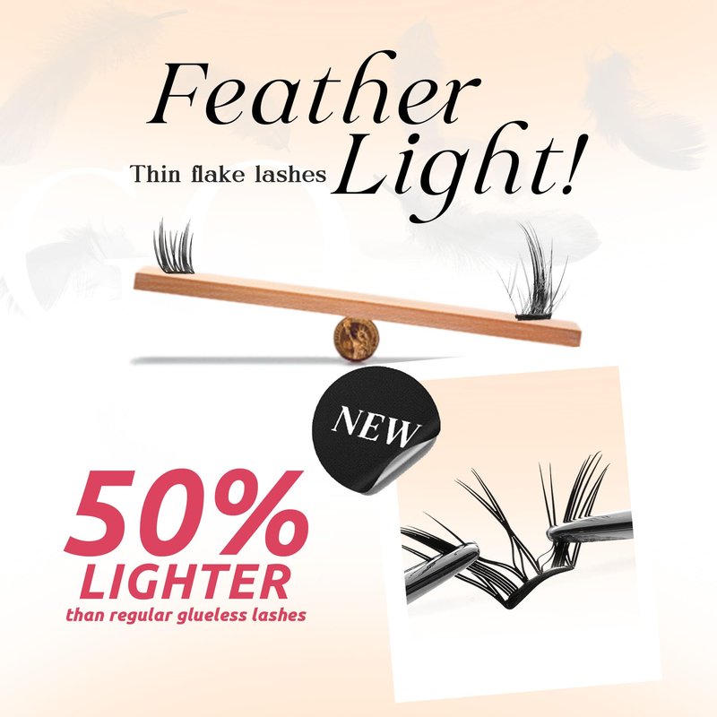 GAQQI Lash Clusters 300Pcs Individual Lashes 304050D Mixed 9-16mm Eyelash Clusters C Curl Lash Clusters Look Like Mink Eyelash Extensions Thin Band Soft to Use Self Application(304050D-CMIX)