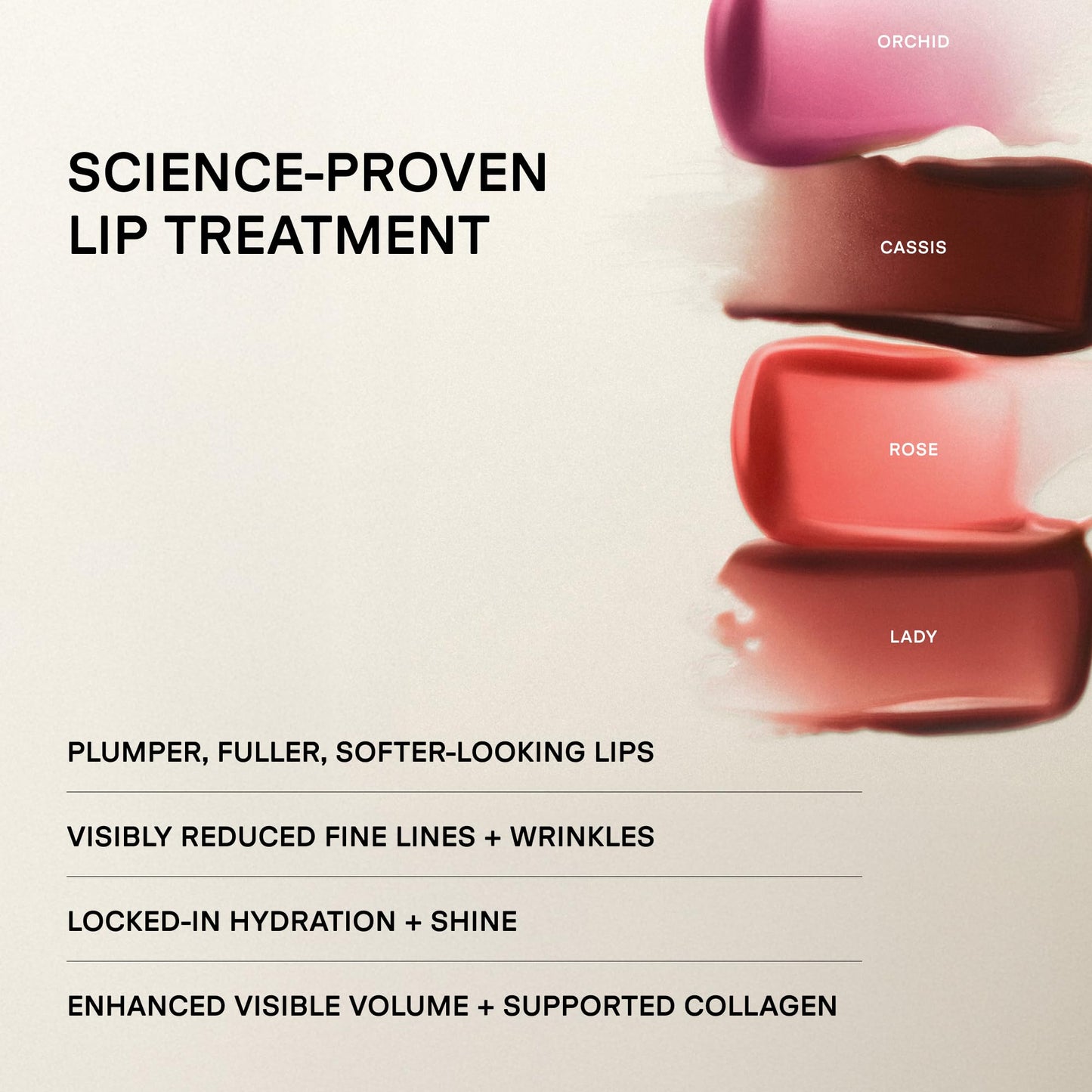 U Beauty The PLASMA Tinted Lip Compound - Anti-Aging & Anti-Wrinkle Lip Gloss, Hyaluronic Acid, Shea Butter & Peptides for Hydration & Plumping, Rose - 15 mL