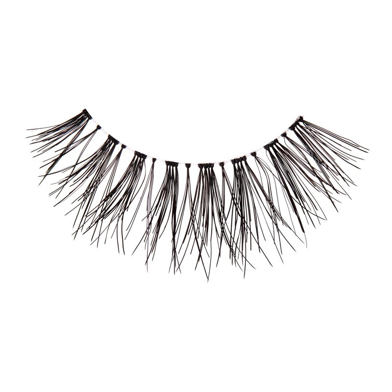 Kiss Looks So Natural False Eyelashes Double Pack, Lightweight & Comfortable, Tapered End Technology, Reusable, Cruelty-Free, Contact Lens Friendly, Style 'Flir', 4 Count (Pack of 1) Fake Eyelashes