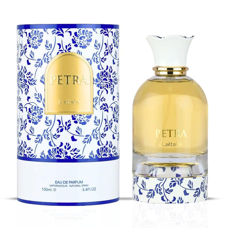 Lattafa Petra Eau de Parfum Spray for Women - Tropical Floral & Fruity Fragrance | 100ml (3.4 Oz) Long-Lasting Luxury Perfume