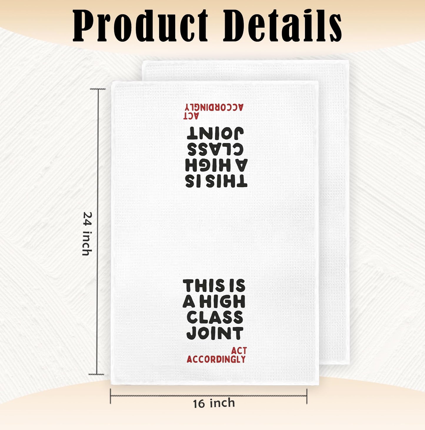 BNHJKFQZ Funny Kitchen Bathroom Towel 16x24 Inch,This is A High Class Joint Act Accordingly Hand Towel for Kitchen Bathroom,Funny Gifts Towels