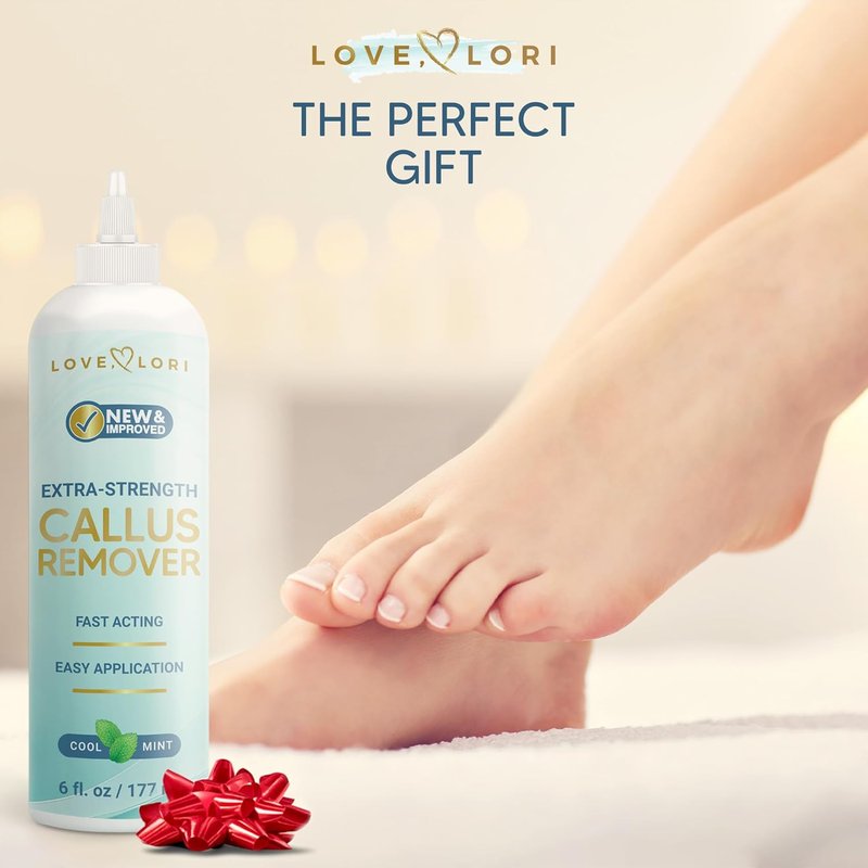 Callus Remover Gel - Extra Strength Foot Care Scrubber for Smooth Feet | 6oz Pedicure Tool